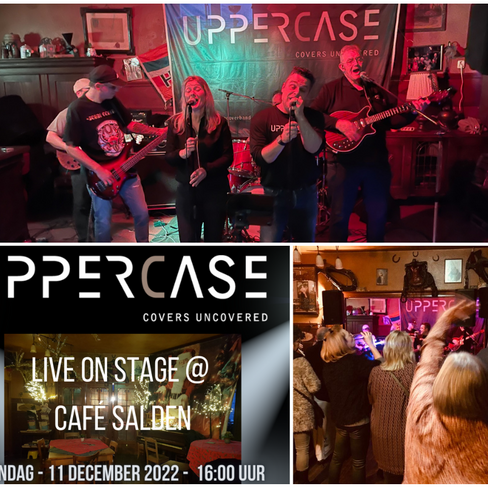 Zondag 11 December 2022 - UpperCase Coverband Live On Stage