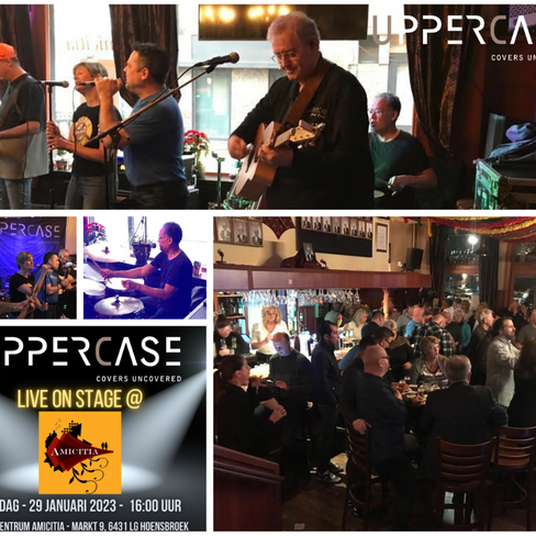Zondag 29 Januari 2023 - UpperCase Coverband Live On Stage
